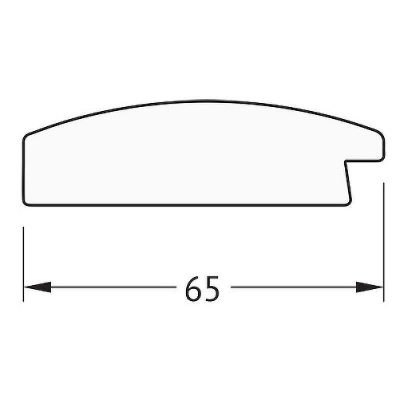 Зеркало Evoform Definite 86х66 BY 1014 в багетной раме - Орех 65