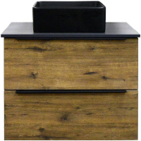 Тумба под раковину Azario Gris 75 CS00080424 подвесная Дуб Веллингтон, купить, цена, заказать, магазин, доставка, скидка, промокод, купить, цена, заказать, магазин, доставка, скидка, промокод