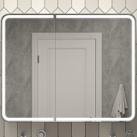 Зеркальный шкаф Континент Elliott LED 100 МВК031 с подсветкой Белый, купить, цена, заказать, магазин, доставка, скидка, промокод, купить, цена, заказать, магазин, доставка, скидка, промокод