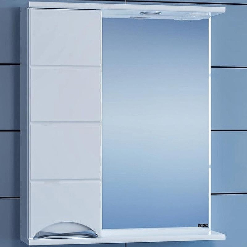 Зеркало со шкафом СанТа Родос 60 L 106015 с подсветкой Белое, купить, цена, заказать, магазин, доставка, скидка, промокод, купить, цена, заказать, магазин, доставка, скидка, промокод
