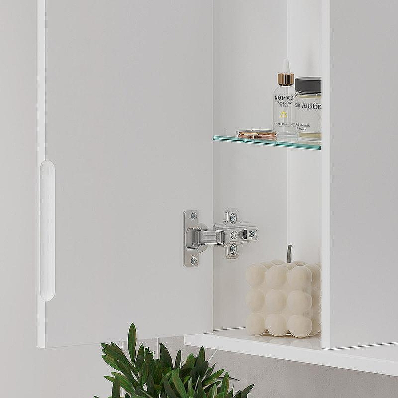 Зеркало со шкафом Volna Lake 80 L zsLAKE80.L-01 с подсветкой Белое, купить, цена, заказать, магазин, доставка, скидка, промокод, купить, цена, заказать, магазин, доставка, скидка, промокод