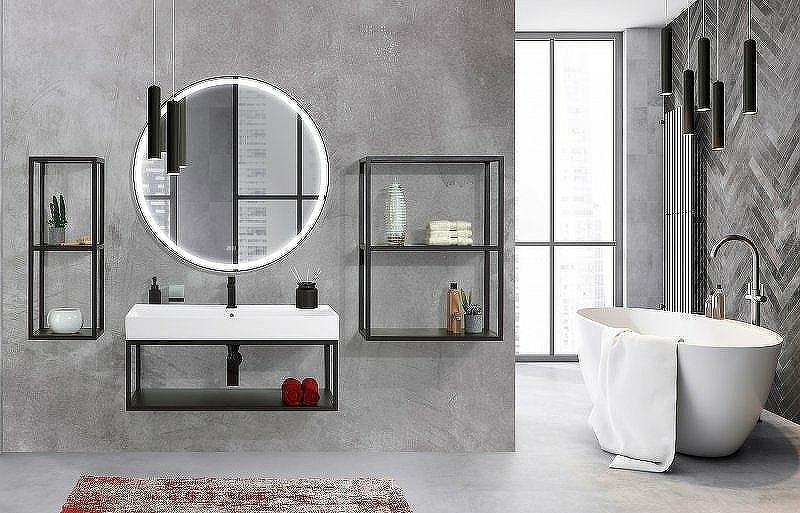 Зеркало Cezares Cadro 80 CZR-SPC-CADRO-800-LED-TCH-WARM с подсветкой с сенсорным выключателем и подогревом, купить, цена, заказать, магазин, доставка, скидка, промокод, купить, цена, заказать, магазин, доставка, скидка, промокод