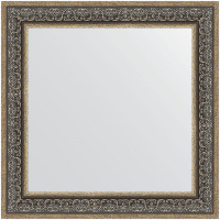 Зеркало Evoform Definite 83х83 BY 3256 в багетной раме - Вензель серебряный 101, купить, цена, заказать, магазин, доставка, скидка, промокод, купить, цена, заказать, магазин, доставка, скидка, промокод