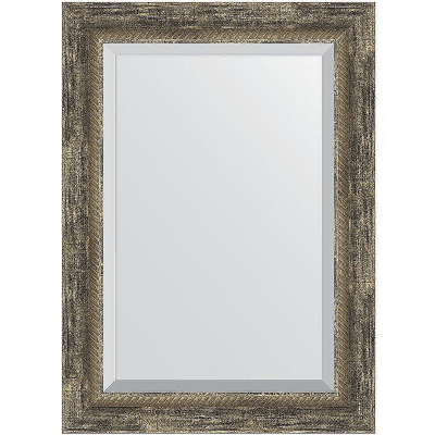 Зеркало Evoform Exclusive 73х53 BY 3382 с фацетом в багетной раме - Старое дерево с плетением 70