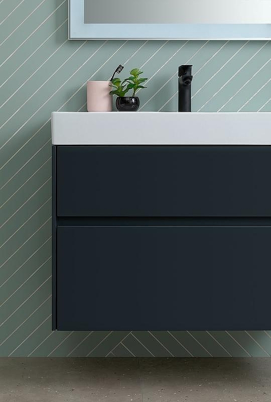 Тумба с раковиной Aquanet Бруклин 100 312874 подвесная Антрацит матовый, купить, цена, заказать, магазин, доставка, скидка, промокод, купить, цена, заказать, магазин, доставка, скидка, промокод