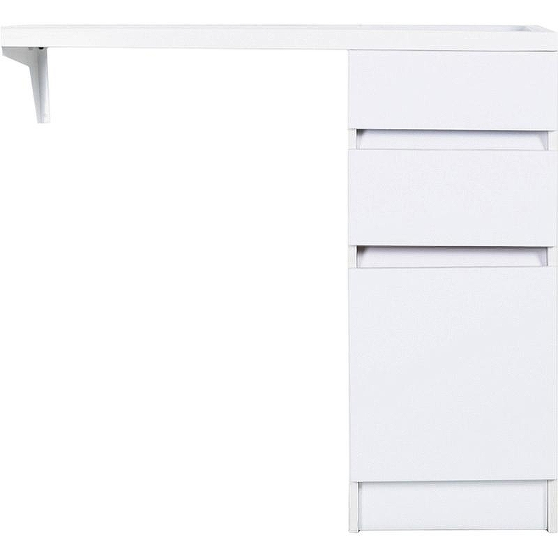 Тумба с раковиной Orange Sistema 100 R ST-40TUW+RAR Белая глянцевая, купить, цена, заказать, магазин, доставка, скидка, промокод, купить, цена, заказать, магазин, доставка, скидка, промокод