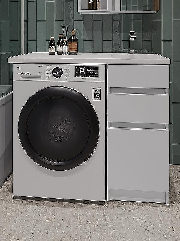 Тумба с раковиной Orange Sistema 100 R ST-40TUW+RAR Белая глянцевая, купить, цена, заказать, магазин, доставка, скидка, промокод, купить, цена, заказать, магазин, доставка, скидка, промокод