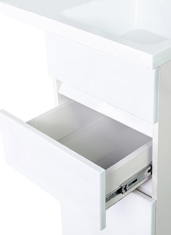 Тумба с раковиной Orange Sistema 100 R ST-40TUW+RAR Белая глянцевая, купить, цена, заказать, магазин, доставка, скидка, промокод, купить, цена, заказать, магазин, доставка, скидка, промокод