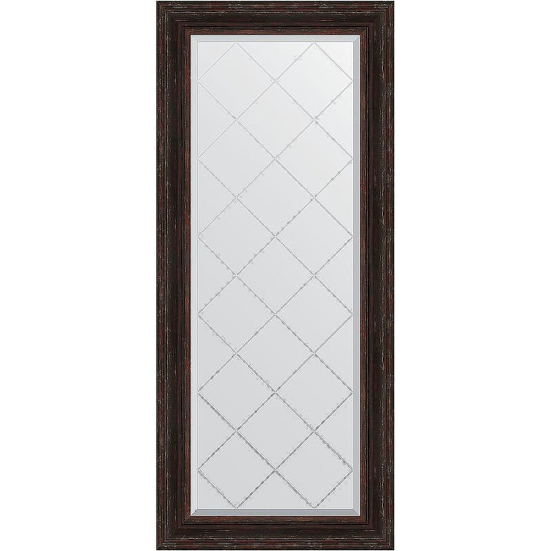 Зеркало Evoform Exclusive-G 158х69 BY 4162 с гравировкой в багетной раме - Темный прованс 99, купить, цена, заказать, магазин, доставка, скидка, промокод, купить, цена, заказать, магазин, доставка, скидка, промокод