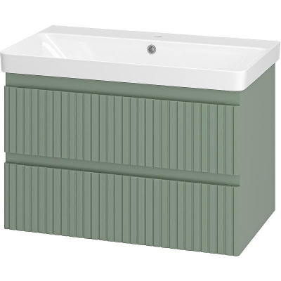Тумба с раковиной Brevita Victory 80 УТ000015999 подвесная Зеленая матовая