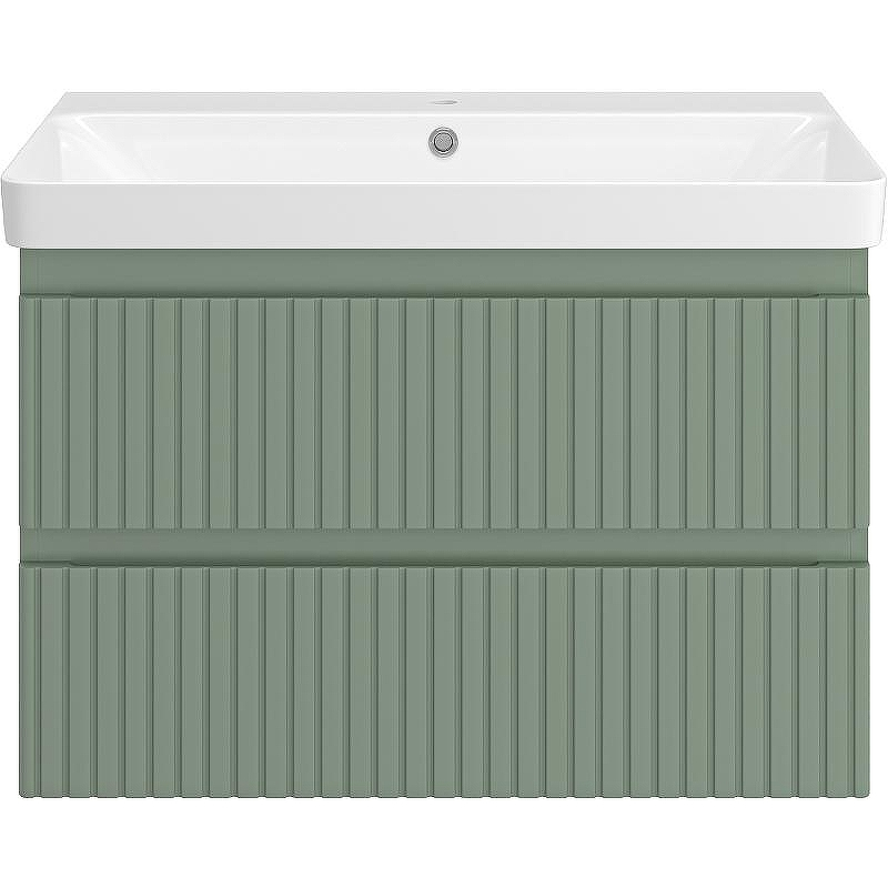 Тумба с раковиной Brevita Victory 80 УТ000015999 подвесная Зеленая матовая, купить, цена, заказать, магазин, доставка, скидка, промокод, купить, цена, заказать, магазин, доставка, скидка, промокод