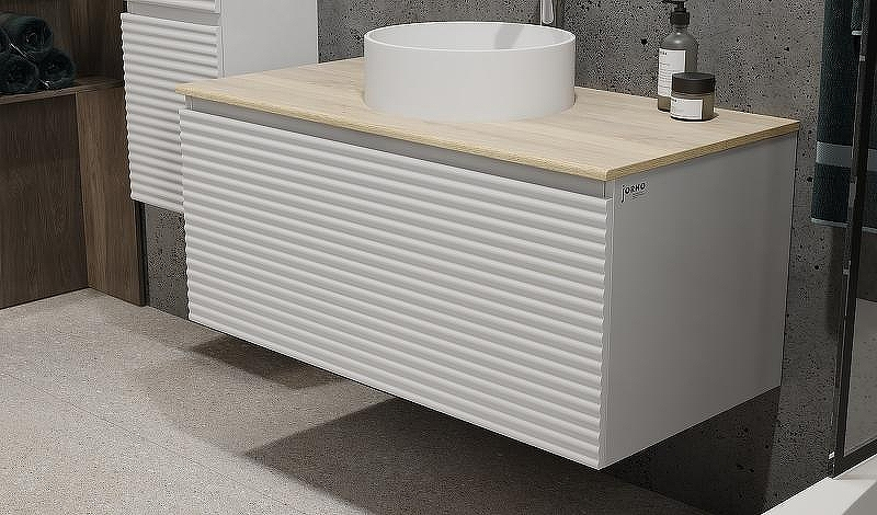 Тумба под раковину Jorno Cossety 100 Coss.01.100/P/W-DG/JR подвесная Белая, купить, цена, заказать, магазин, доставка, скидка, промокод, купить, цена, заказать, магазин, доставка, скидка, промокод