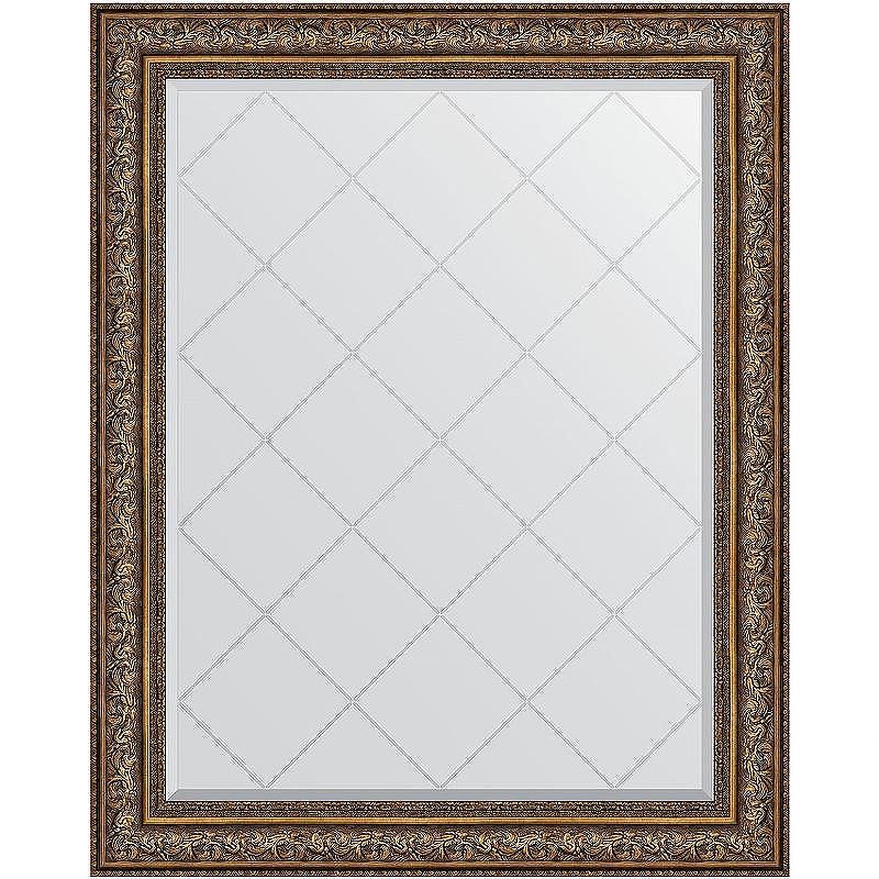 Зеркало Evoform Exclusive-G 125х100 BY 4384 с гравировкой в багетной раме - Виньетка состаренная бронза 109, купить, цена, заказать, магазин, доставка, скидка, промокод, купить, цена, заказать, магазин, доставка, скидка, промокод