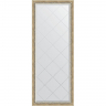 Зеркало Evoform Exclusive-G Floor 198х78 BY 6302 с гравировкой в багетной раме - Состаренное серебро с плетением 70, купить, цена, заказать, магазин, доставка, скидка, промокод, купить, цена, заказать, магазин, доставка, скидка, промокод