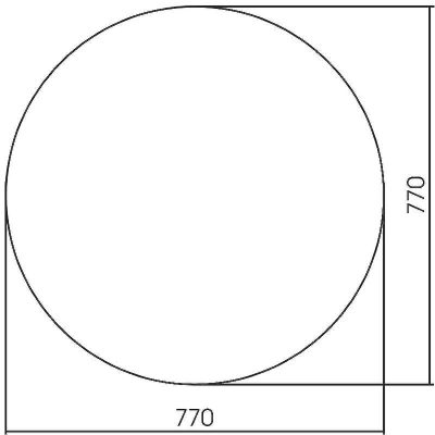 Зеркало Abber Mond 77 AG6204SSmart с подсветкой со Smart-управлением и диммером