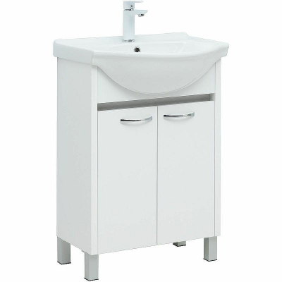 Тумба под раковину Aquanet Донна 60 294390 Белый глянец