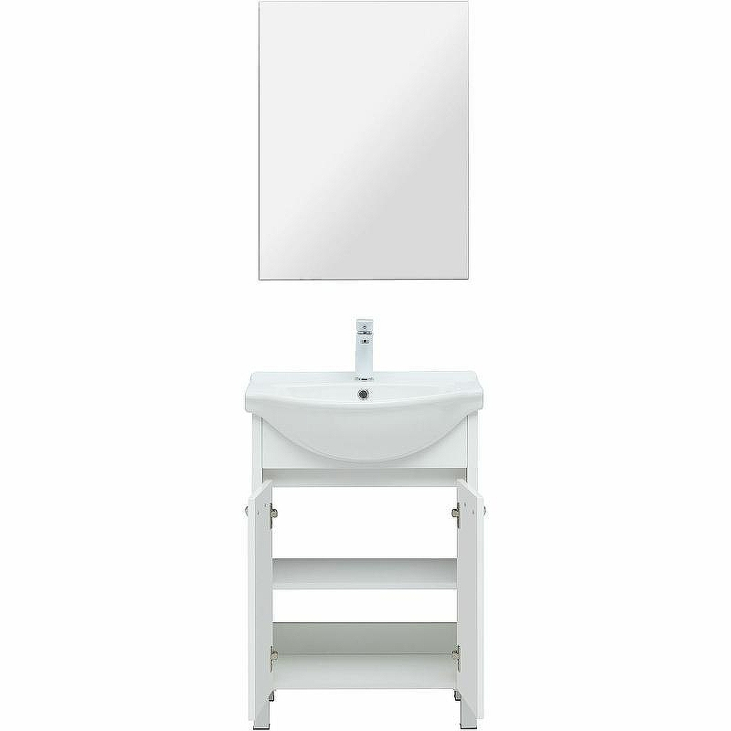 Тумба под раковину Aquanet Донна 60 294390 Белый глянец, купить, цена, заказать, магазин, доставка, скидка, промокод, купить, цена, заказать, магазин, доставка, скидка, промокод