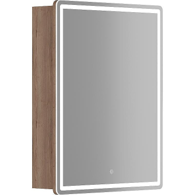 Зеркальный шкаф Sancos Mirror 60 MI60EG с подсветкой Дуб галифакс натуральный