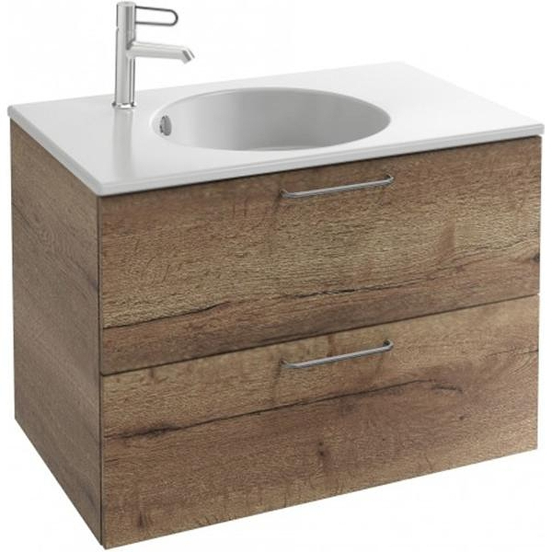 Тумба под раковину Jacob Delafon Odeon Rive Gauche 80 EB2522-R5-E52 подвесная Дуб Табак ручки Хром, купить, цена, заказать, магазин, доставка, скидка, промокод, купить, цена, заказать, магазин, доставка, скидка, промокод