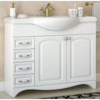 Тумба под раковину Corozo Классика 105 SD-00000315 Белая, купить, цена, заказать, магазин, доставка, скидка, промокод, купить, цена, заказать, магазин, доставка, скидка, промокод