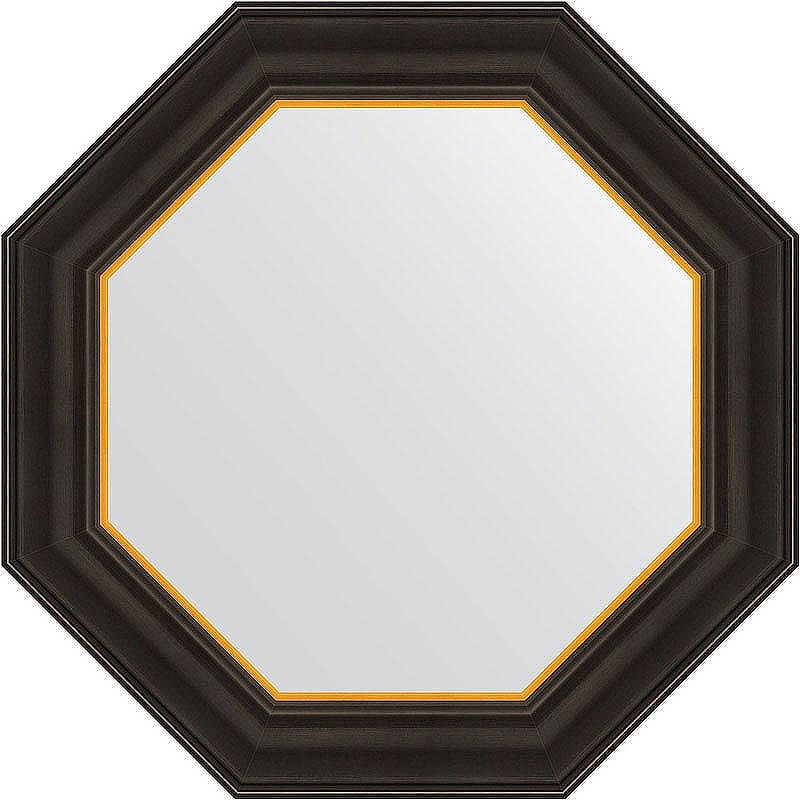 Зеркало Evoform Octagon 54х54 BY 3874 в багетной раме - Черное дерево с золотом 71, купить, цена, заказать, магазин, доставка, скидка, промокод, купить, цена, заказать, магазин, доставка, скидка, промокод