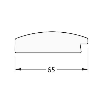 Зеркало Evoform Octagon 57х57 BY 3991 в багетной раме - Орех 65
