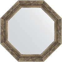 Зеркало Evoform Octagon 58х58 BY 7320 в багетной раме - Старое дерево с плетением 70, купить, цена, заказать, магазин, доставка, скидка, промокод, купить, цена, заказать, магазин, доставка, скидка, промокод
