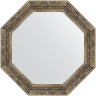 Зеркало Evoform Octagon 58х58 BY 7320 в багетной раме - Старое дерево с плетением 70, купить, цена, заказать, магазин, доставка, скидка, промокод, купить, цена, заказать, магазин, доставка, скидка, промокод
