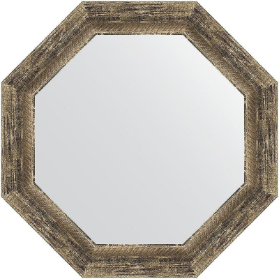 Зеркало Evoform Octagon 58х58 BY 7320 в багетной раме - Старое дерево с плетением 70