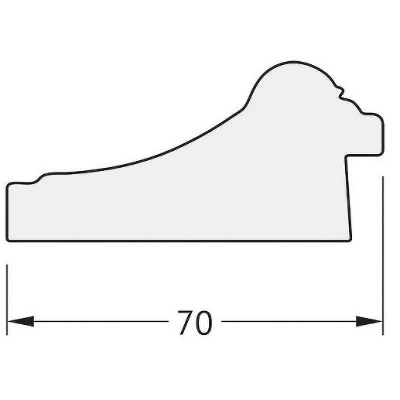 Зеркало Evoform Octagon 58х58 BY 7320 в багетной раме - Старое дерево с плетением 70