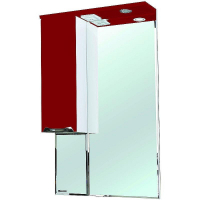 Зеркало со шкафом Bellezza Альфа 65 L 4618810002037 с подсветкой Белое Красное, купить, цена, заказать, магазин, доставка, скидка, промокод, купить, цена, заказать, магазин, доставка, скидка, промокод