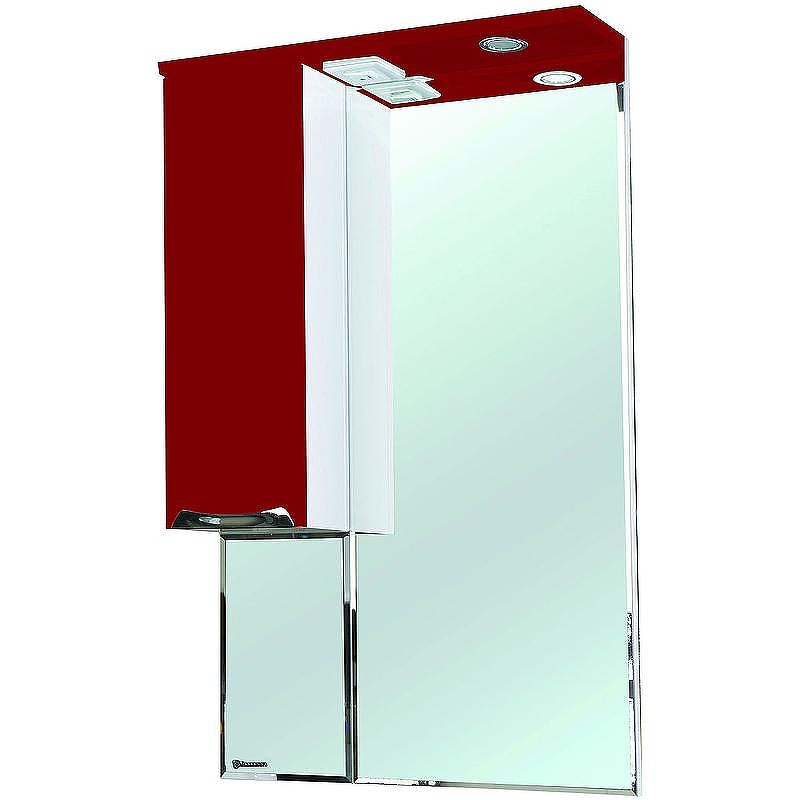Зеркало со шкафом Bellezza Альфа 65 L 4618810002037 с подсветкой Белое Красное, купить, цена, заказать, магазин, доставка, скидка, промокод, купить, цена, заказать, магазин, доставка, скидка, промокод