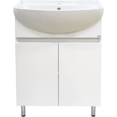 Тумба с раковиной Misty Амур 60 УТ000009552 Белая