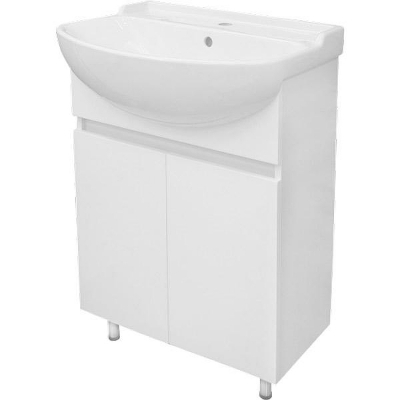 Тумба с раковиной Misty Амур 60 УТ000009552 Белая