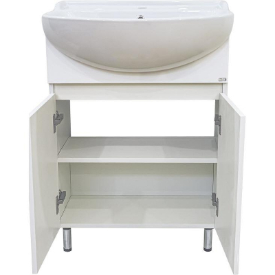 Тумба с раковиной Misty Амур 60 УТ000009552 Белая