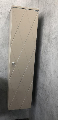 Шкаф пенал Comforty Кремона 40 00-00001219 подвесной Латте