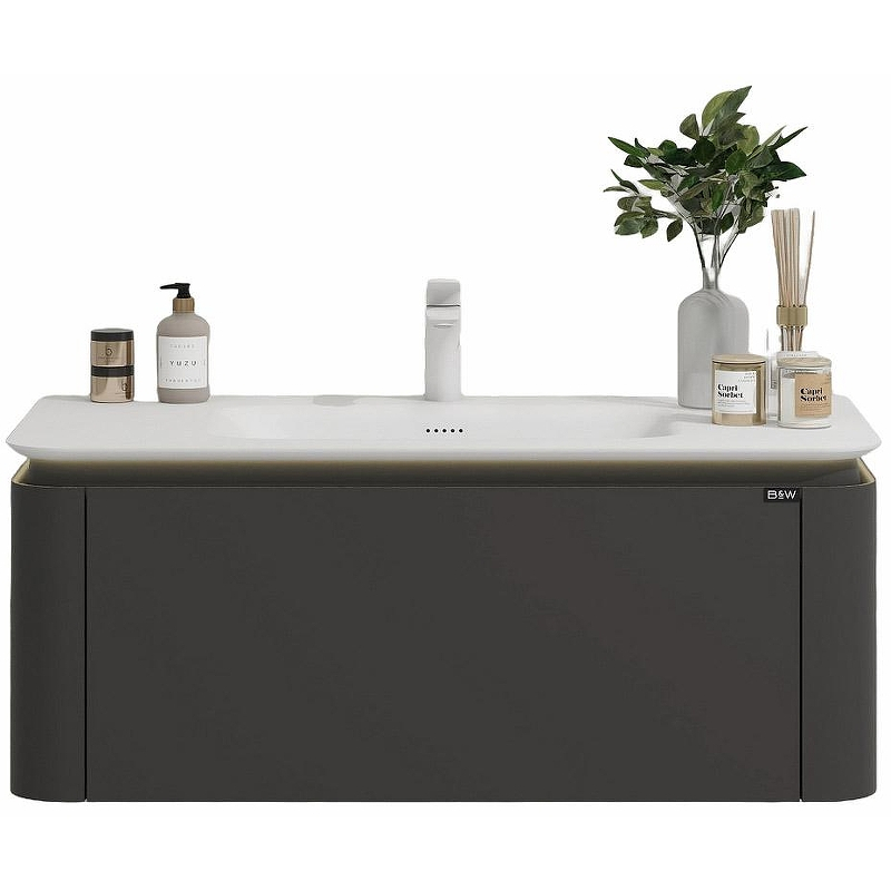 Тумба с раковиной Black&White Universe U935.1000 100 9351000 подвесная Sparkle Grey, купить, цена, заказать, магазин, доставка, скидка, промокод, купить, цена, заказать, магазин, доставка, скидка, промокод