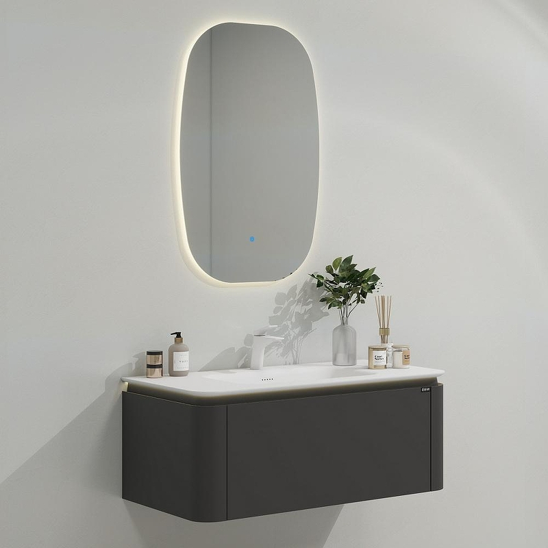 Тумба с раковиной Black&White Universe U935.1000 100 9351000 подвесная Sparkle Grey, купить, цена, заказать, магазин, доставка, скидка, промокод, купить, цена, заказать, магазин, доставка, скидка, промокод