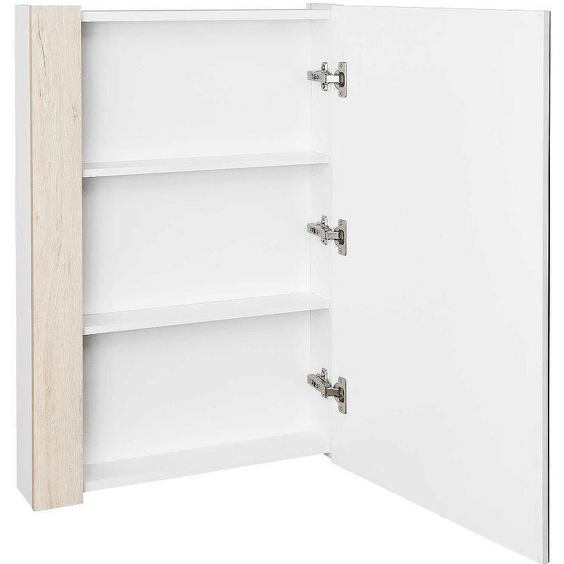 Зеркальный шкаф Aquaton Кантри 55 1A257702AHB20 Белый глянцевый Дуб верона, купить, цена, заказать, магазин, доставка, скидка, промокод, купить, цена, заказать, магазин, доставка, скидка, промокод