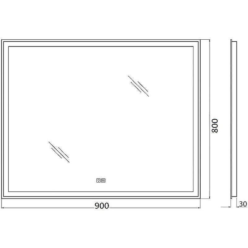 Зеркало BelBagno SPC-GRT-900-800-LED-TCH-WARM с подсветкой с подогревом с сенсорным выключателем, купить, цена, заказать, магазин, доставка, скидка, промокод, купить, цена, заказать, магазин, доставка, скидка, промокод