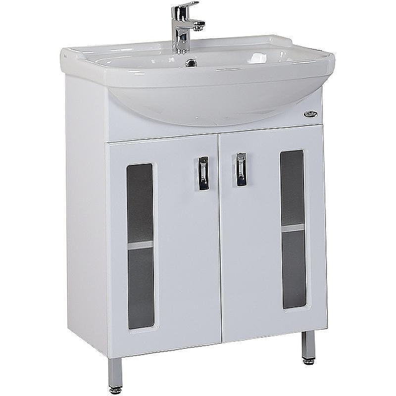 Тумба под раковину Onika Кристалл 65.18 106545 Белая, купить, цена, заказать, магазин, доставка, скидка, промокод, купить, цена, заказать, магазин, доставка, скидка, промокод