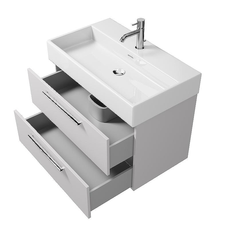 Тумба под раковину Creto Tivoli 80 8-1377W подвесная Белая, купить, цена, заказать, магазин, доставка, скидка, промокод, купить, цена, заказать, магазин, доставка, скидка, промокод