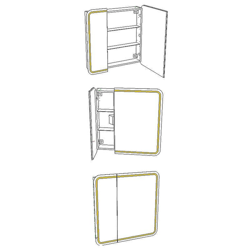 Зеркальный шкаф Corozo Алабама 80/С SD-00000902 с подсветкой Белый, купить, цена, заказать, магазин, доставка, скидка, промокод, купить, цена, заказать, магазин, доставка, скидка, промокод