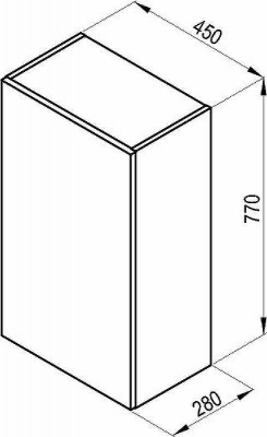 Подвесной шкаф Ravak SB Natural 45 X000001054 Белый глянец