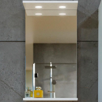 Зеркало Бриклаер Кристалл 40 4627125415845 с подсветкой Белое, купить, цена, заказать, магазин, доставка, скидка, промокод, купить, цена, заказать, магазин, доставка, скидка, промокод