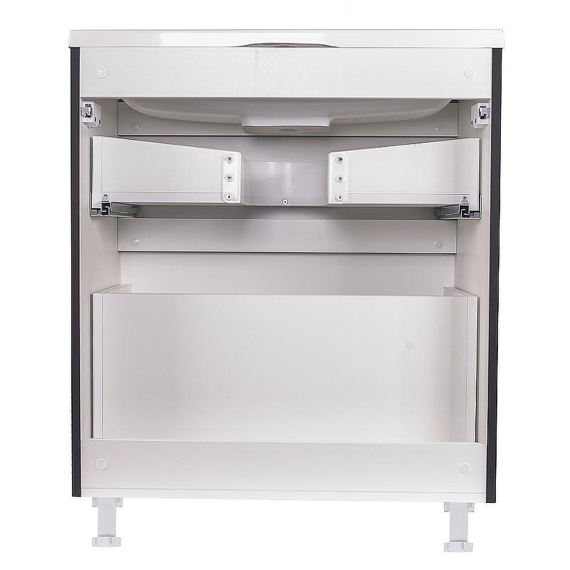 Тумба под раковину Style Line Бергамо 70 СС-00002311 Черная антискрейч, купить, цена, заказать, магазин, доставка, скидка, промокод, купить, цена, заказать, магазин, доставка, скидка, промокод