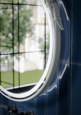 Зеркало Sancos Dames 65 DA650W с подсветкой Белое с сенсорным выключателем