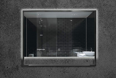 Зеркало Boheme Armadi Art Vallessi 80 551/2 с подсветкой Антрацит с сенсорным выключателем