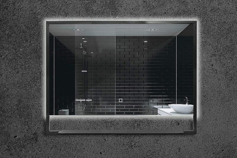 Зеркало Boheme Armadi Art Vallessi 80 551/2 с подсветкой Антрацит с сенсорным выключателем, купить, цена, заказать, магазин, доставка, скидка, промокод, купить, цена, заказать, магазин, доставка, скидка, промокод