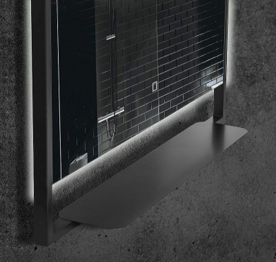 Зеркало Boheme Armadi Art Vallessi 80 551/2 с подсветкой Антрацит с сенсорным выключателем